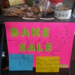 I should of taken the picture at the very beginning of the bake sale...not near the end. 