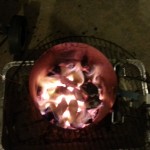I use a fire starter to light my charcoal, 