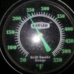 Temperature of the grill needs to stay between 225/250 degrees F through the whole cooking process.