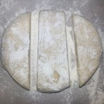 Cut into three sections