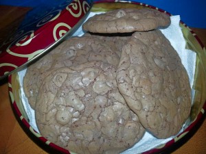 double choco chip cookies2