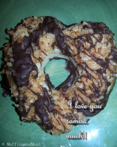 Special heart shaped Samoa for Duane. 