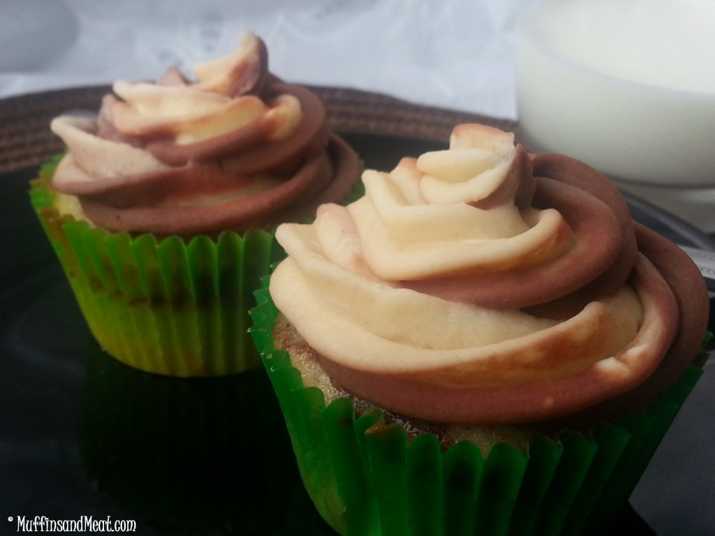 Marble Cupcakes with homemade Marble Frosting. 