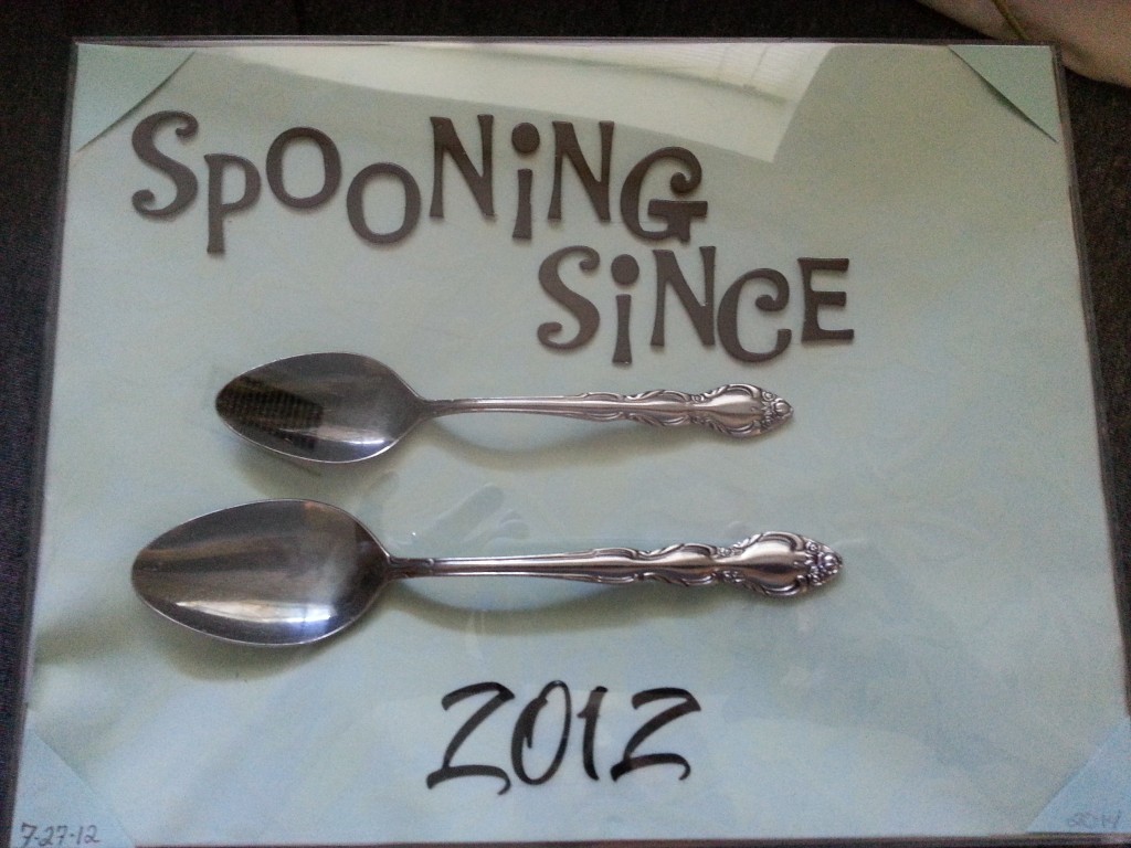 Spooning since 2012: anniversary craft :) 